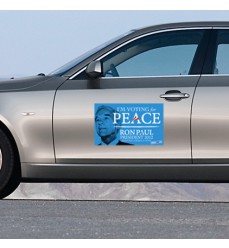 I'm Voting for Peace Car Magnet