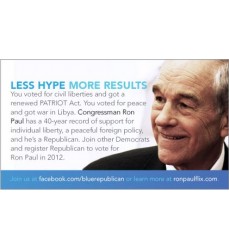 Small (2"x3.5") Blue Series Flyers for Disappointed Democrats