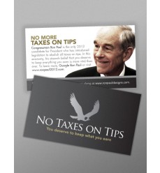 Small (2"x3.5") 'Keep your Tips' Black Series Flyers